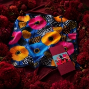 Apaszka jedwabna damska z jedwabiu chusta na głowę maki kwiaty poppies Flowers Amore (9).jpg